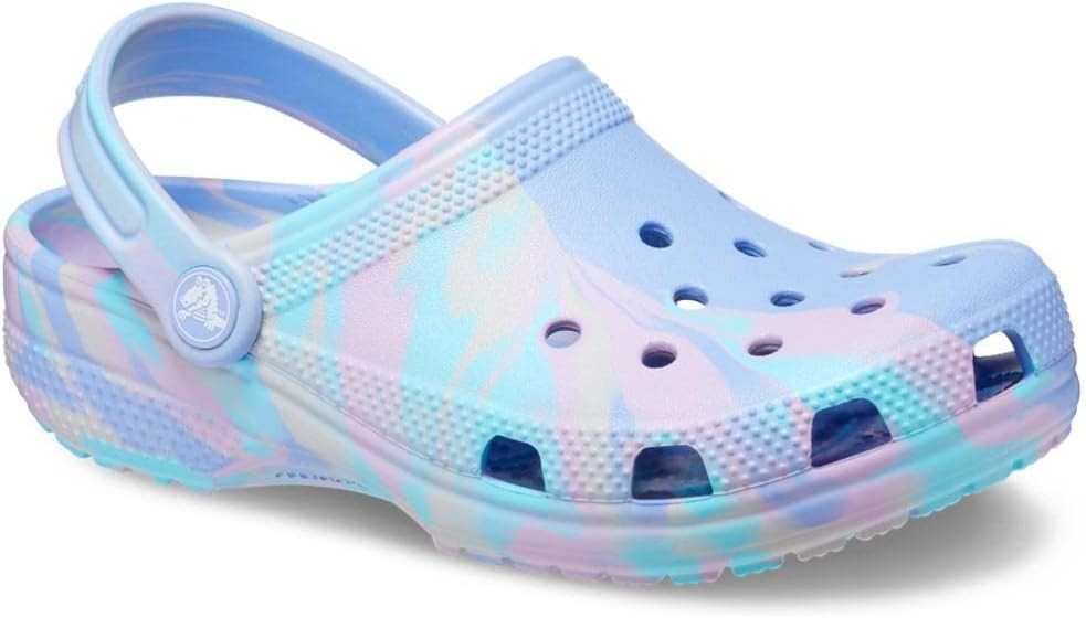 Crocs Classic Marbled Tie Dye Toddler Clogs, Size 7 Comfort Footwear image 5