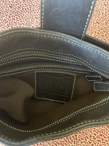 Vintage COACH #7789 Black Smooth Leather Hampton Legacy Hobo Purse - Picture 5 of 23