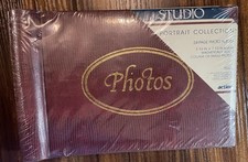 Studio Portrait Collection 24-Page Photo Album   1991, Wine-Red, New Sealed