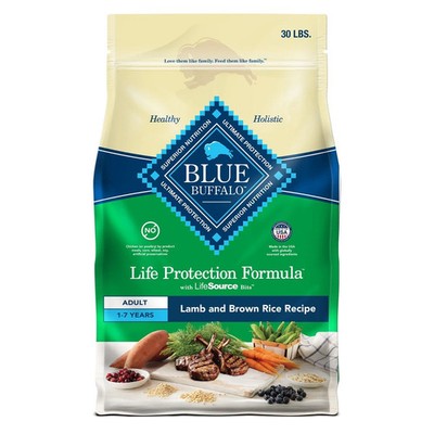 Blue Buffalo Life Protection Formula Adult Dry Dog Food,Lamb & Brown Rice 30Lbs