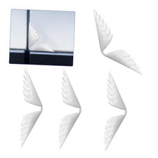 4PCS Car Door Corner Protector Edge Guards, Self-Adhesive Anti-Collision White