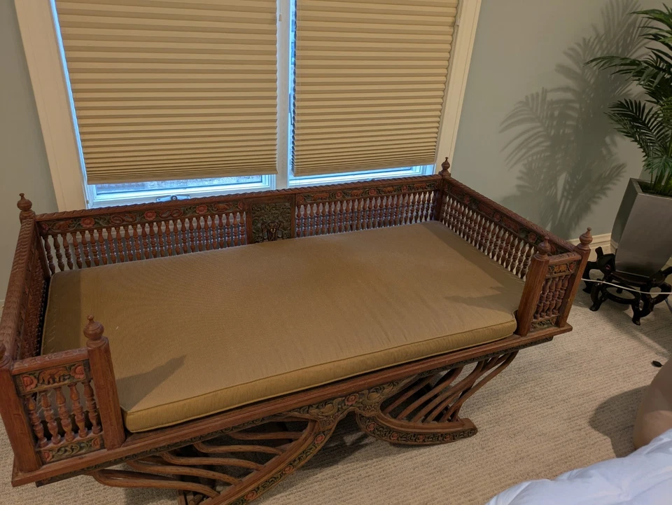 Silla elefante antigua tailandesa de teca - comprada en Bangkok - en muy buen estado. Foto 3 de 4