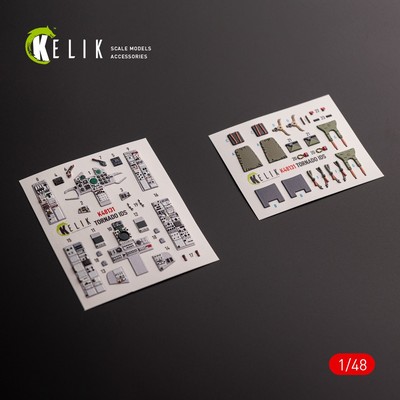 1:48 Tornado IDS Interior 3D Decals for Italeri Aircraft model kit KeliK K48131