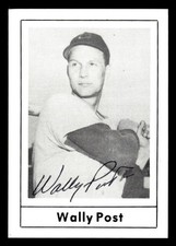 1978 Grand Slam Baseball #129 Wally Post Signed Autograph (no COA)