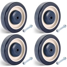 5 inch 12 cm Shopping Cart Wheels Replacement Blue 4 Pack Shopping Cart C...