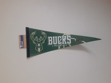 Milwaukee Bucks NBA Team 29" in x 12" in COLLECTORS PREMIUM PENNANT - NEW