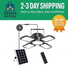All-Weather Solar Shed Light - 176 LEDs, Remote-Controlled & Indoor/Outdoor Use