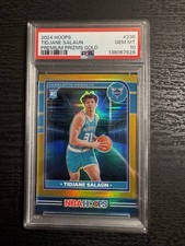 2024-25  Tidjane Salaun NBA Hoops Gold /10 Pop 1 Psa 10