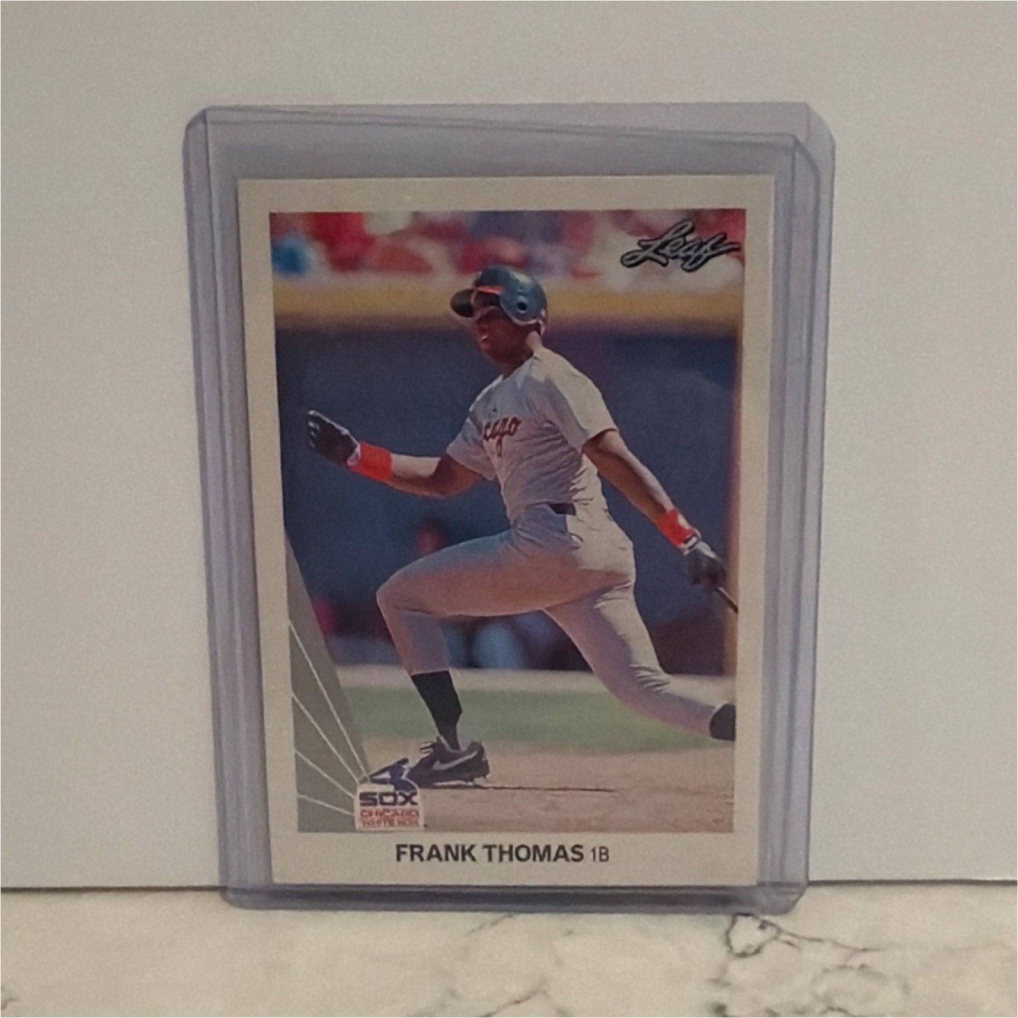 1990 Leaf Frank Thomas #300 Rookie Chicago White Sox Baseball Card High Grade