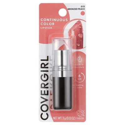 COVERGIRL Continuous Color Lipstick Bronzed Peach 015 Long Lasting Hydrating