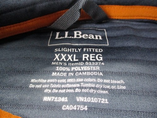 LL Bean Vest Jacket Mens 3XL Slighty Fitted Quilted Outdoors Work Hiking Sweater - Picture 7 of 10