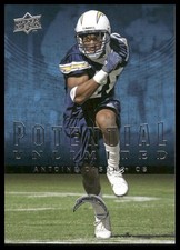 2008 Upper Deck #PU3 Antoine Cason Potential Unlimited San Diego Chargers