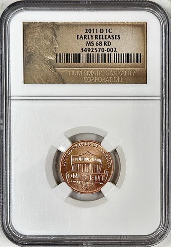2011 D LINCOLN SHIELD CENT NGC MS68 EARLY RELEASES **TOP POP!!**