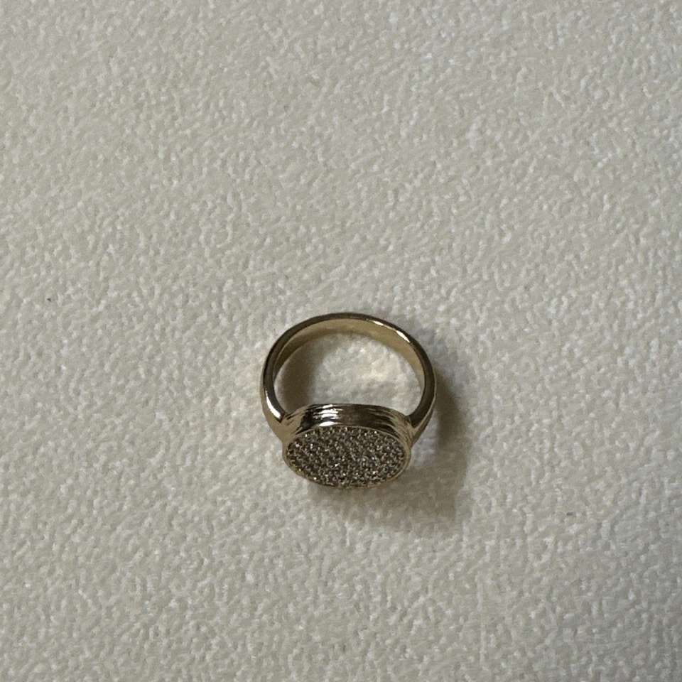 Новое без ценников позолоченное кольцо Melinda Maria с фианитом размер 8 - Изображение 4 из 4