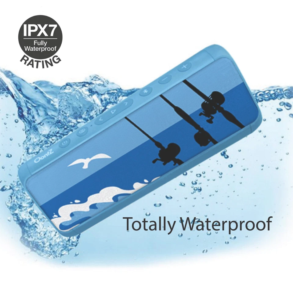 Angle 3 Pro H2O Waterproof Bluetooth Speaker with 21W Output 100Ft Range, Blue - Image 4 of 4