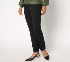 Belles by Kim Gravel Petite Ponte Bling Hollywood Waist Pant - Sz 24WP a667575