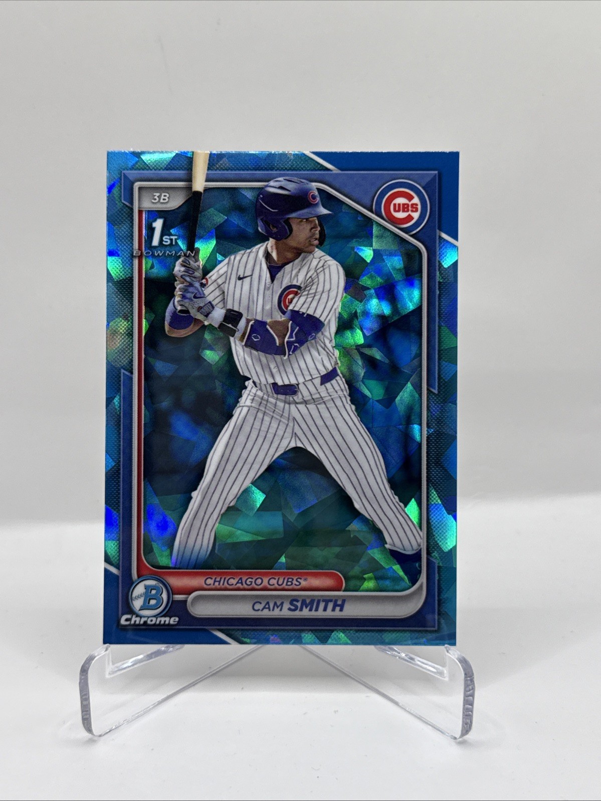 CAM SMITH 2024 BOWMAN CHROME DRAFT 1ST SAPPHIRE