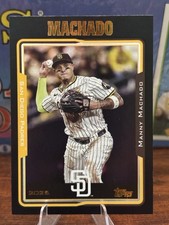 2025 Topps Archives - 2005 Topps Manny Machado #264 Black Foilboard