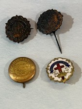 Vintage Little System Cross Crown Reformed Pin Church Religious Artifact