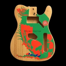 Custom Ash Electric Guitar Body for Dragon Pattern TL DIY Build Kit Natural