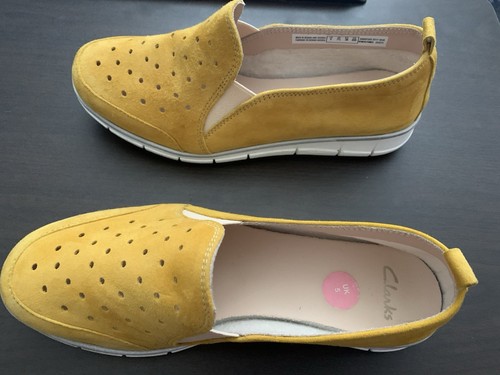 Womens Clarks Suede Loafer Size 5 Uk - Picture 3 of 8