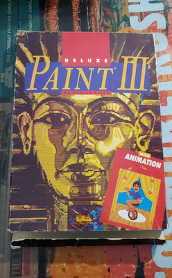 Deluxe Paint III (1989) Commodore Amiga (3 Disk, Manual, Box) works 16-bit #2
