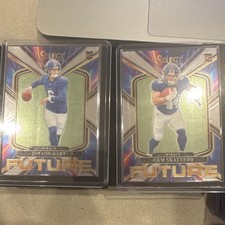 SELECT FUTURE ROOKIE JAXSON DART CAM SKATTEBO GIANTS NFL 2 CARD LOT