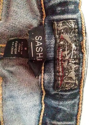 Silver Jeans Girls 8 Blue Denim Sasha Low Rise Straight Regular Thick Stitch - Picture 2 of 7