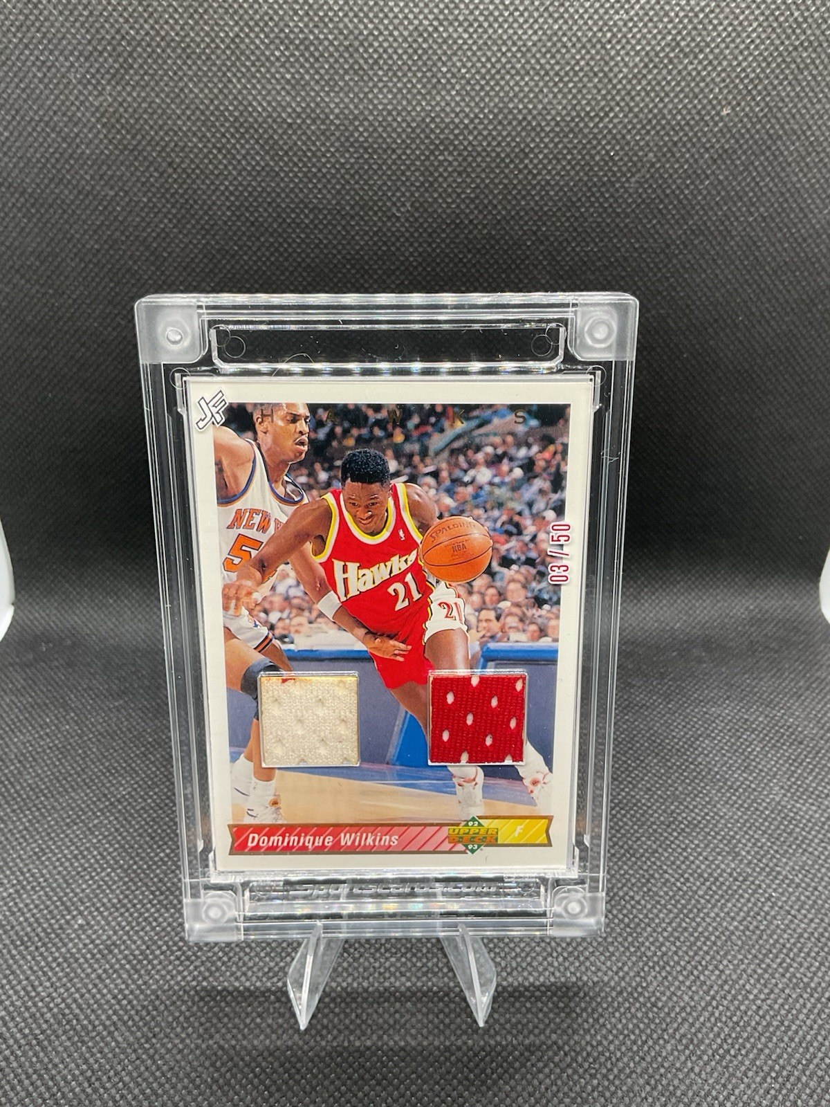 2026 Jersey Fusion Dominique Wilkins Game Worn Patch 03/50 view 1