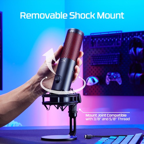 HyperX QuadCast 2 - USB Microphone (Black) - 第 10/10 張圖片