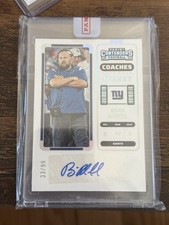 2022 Contenders Brian Daboll Coaches Ticket Auto #/99 Giants