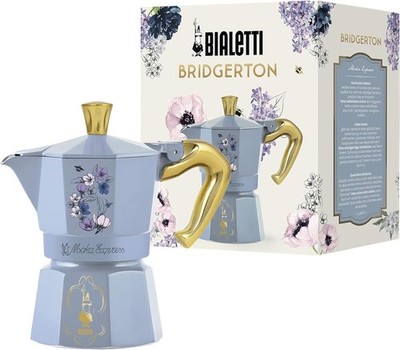Bialetti Moka Express Bridgerton 3 Tassen 130ml, Espressokocher, Mokkakanne