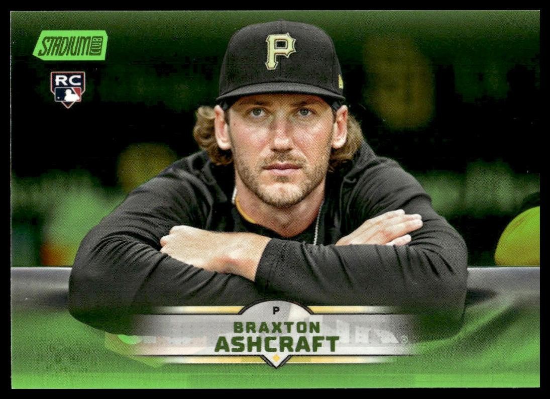 2025 Stadium Club #190 Braxton Ashcraft RC Lime Green Pittsburgh Pirates NM+