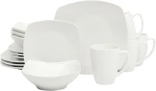 Gibson Home Zen Buffet Porcelain Chip and Scratch Resistant Dinnerware Plates