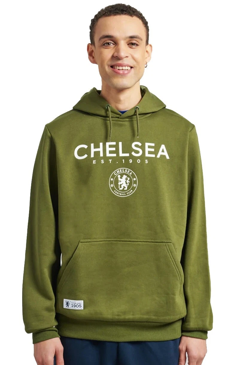 CHELSEA Football Hoodie Mens LARGE Official Fleece Sweatshirt Hooded Top CHH5
