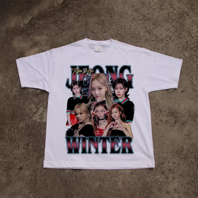 AESPA WINTER GRAPHIC T-SHIRT K-POP JERSEY SYNK: AEXIS LINE TOUR