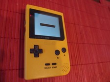 Gameboy Pocket Yellow with Backlight LCD Screen 5 Levels Brightness MOD