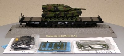 Roco.Minitanks 835.Schwerlastwagen Samms mit Leopard 2 A5, H0 (1:87), DB, OVP