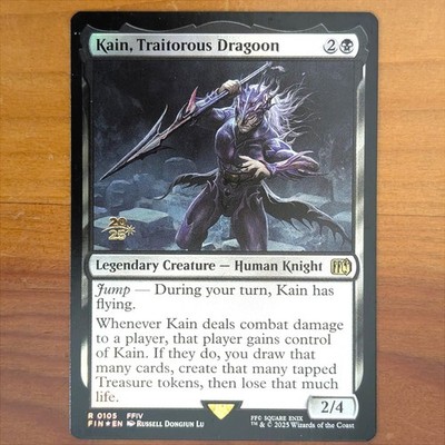 Kain, Traitorous Dragoon - Prerelease Foil Promo - Final Fantasy IV MTG FF4
