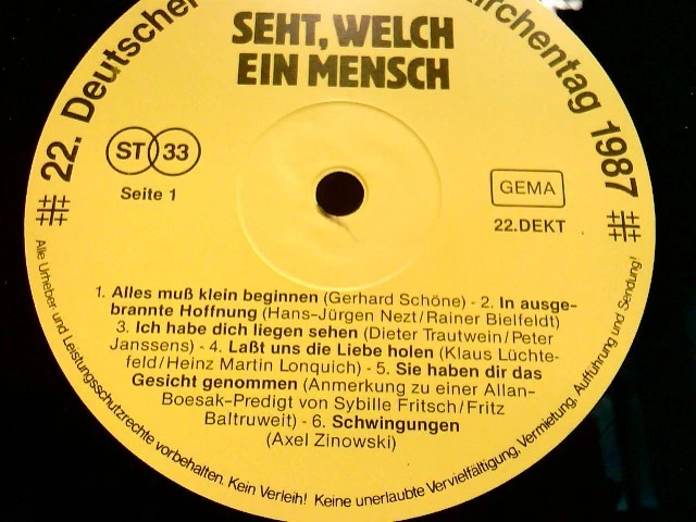 Seht, Welch Ein Mensch Religiöse Musik Various: - Bild 3 von 4