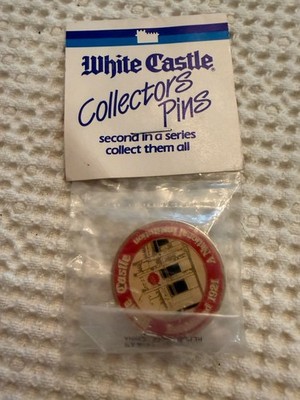VTG NIP 1980s White Castle ''A National Institution'' Collector Pin 2nd In Series
