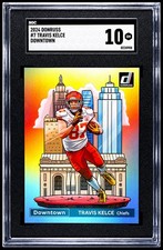 2024 Panini Donruss Travis Kelce Downtown Case Hit #7 Kansas City Chiefs SGC 10