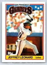 1988 Topps UK Minis Jeffrey Leonard San Francisco Giants #43