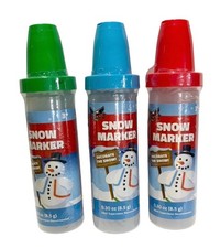 Decorative Snow Markers, 3 Colors, Red, Green and Blue Create your own Snow Art.