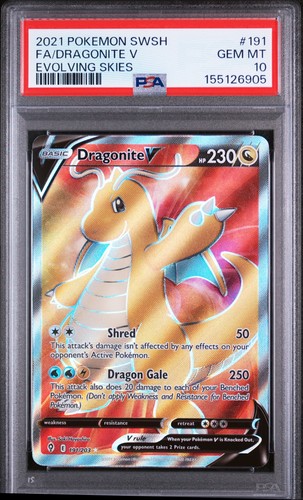 Dragonite V graded PSA 10 for sale on eBay