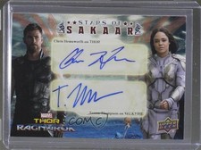 2017 Upper Deck Marvel Thor: Ragnarok Chris Hemsworth Tessa Thompson Auto p1l