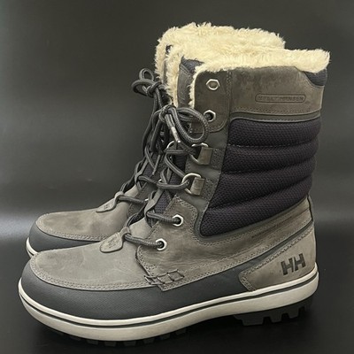 Helly Hansen Garibaldi 2 Winter Boots Charcoal Gray Waterproof Mens US Sz 9.5 M