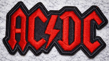 AC/DC Embroidered Iron/Sew On Patch 3.5"x 1.75" SHIPPED USA