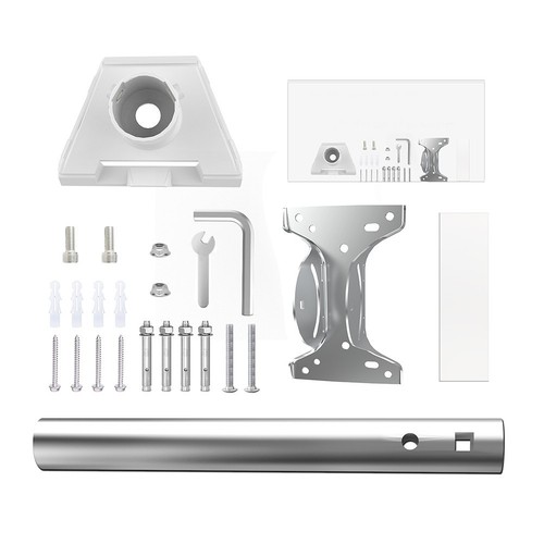 For Round Tubes Heavy Duty Bracket Kit Pivot Tube Mount Outdoor Use Car Mounting - Afbeelding 9 van 23