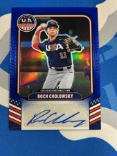 2026 Panini Stars & Stripes Autograph Roch Cholowsky BLUE Prizm #CNT-RC /49